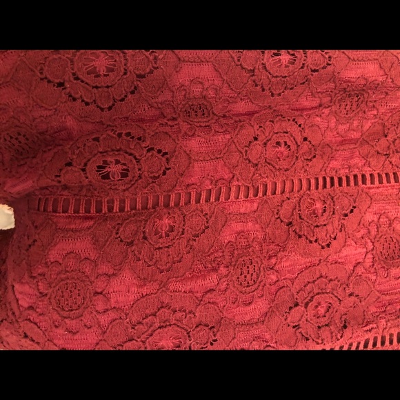 Hollister Burgundy lace dress size small - Picture 3 of 6